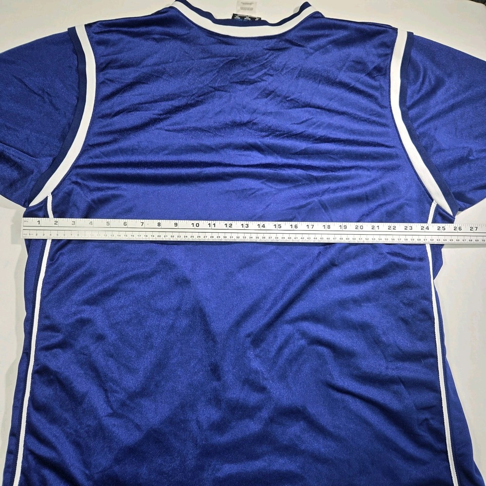 Adidas Team Buttom Up Track Basketball Warm Up Mens Size XLarge Blue Polyester - Picture 7 of 10